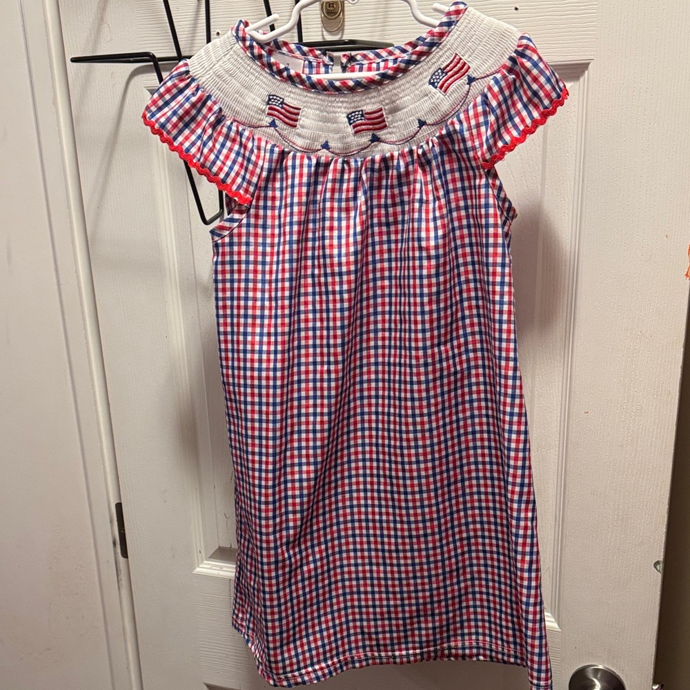 Red, White, and Blue Gingham Dress 🇺🇸